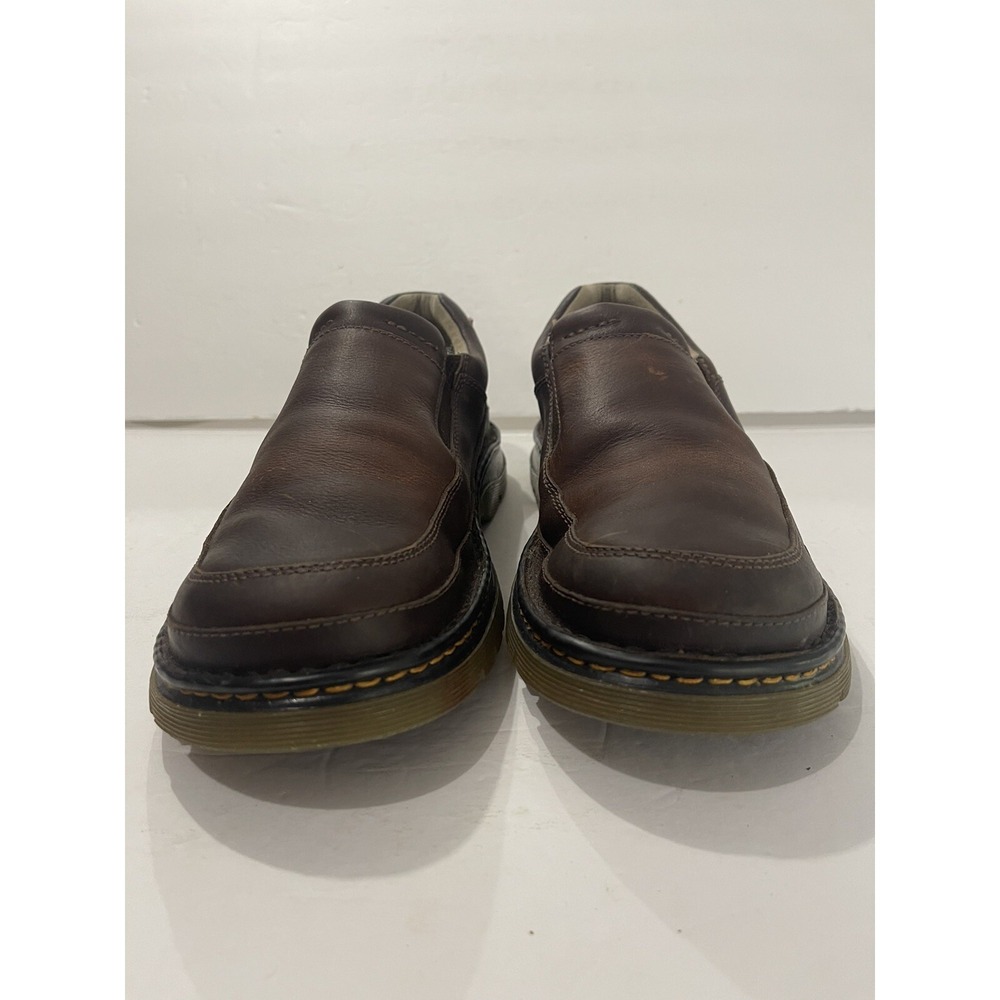 Dr Martens Mens Brown Leather Slip On Loafers‎ Casual Comfort Shoes Size 11 M
